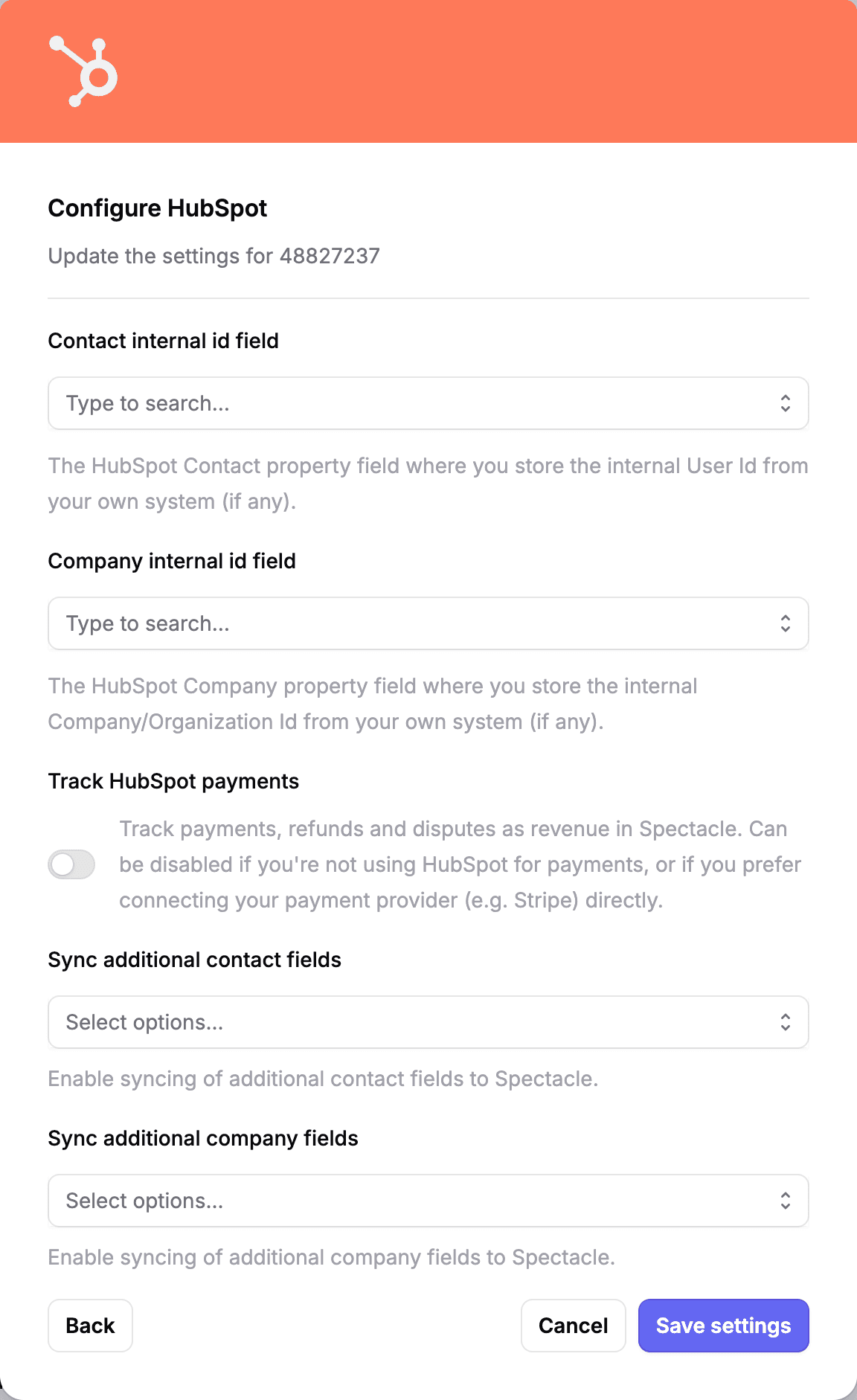 Configure HubSpot